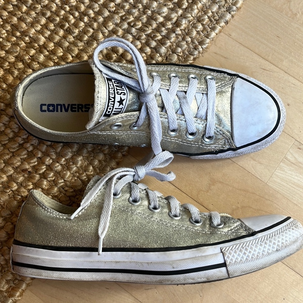 Unisex Converse All Star CTAS Ox Light Gold/White 153181F Men 6 Women 8